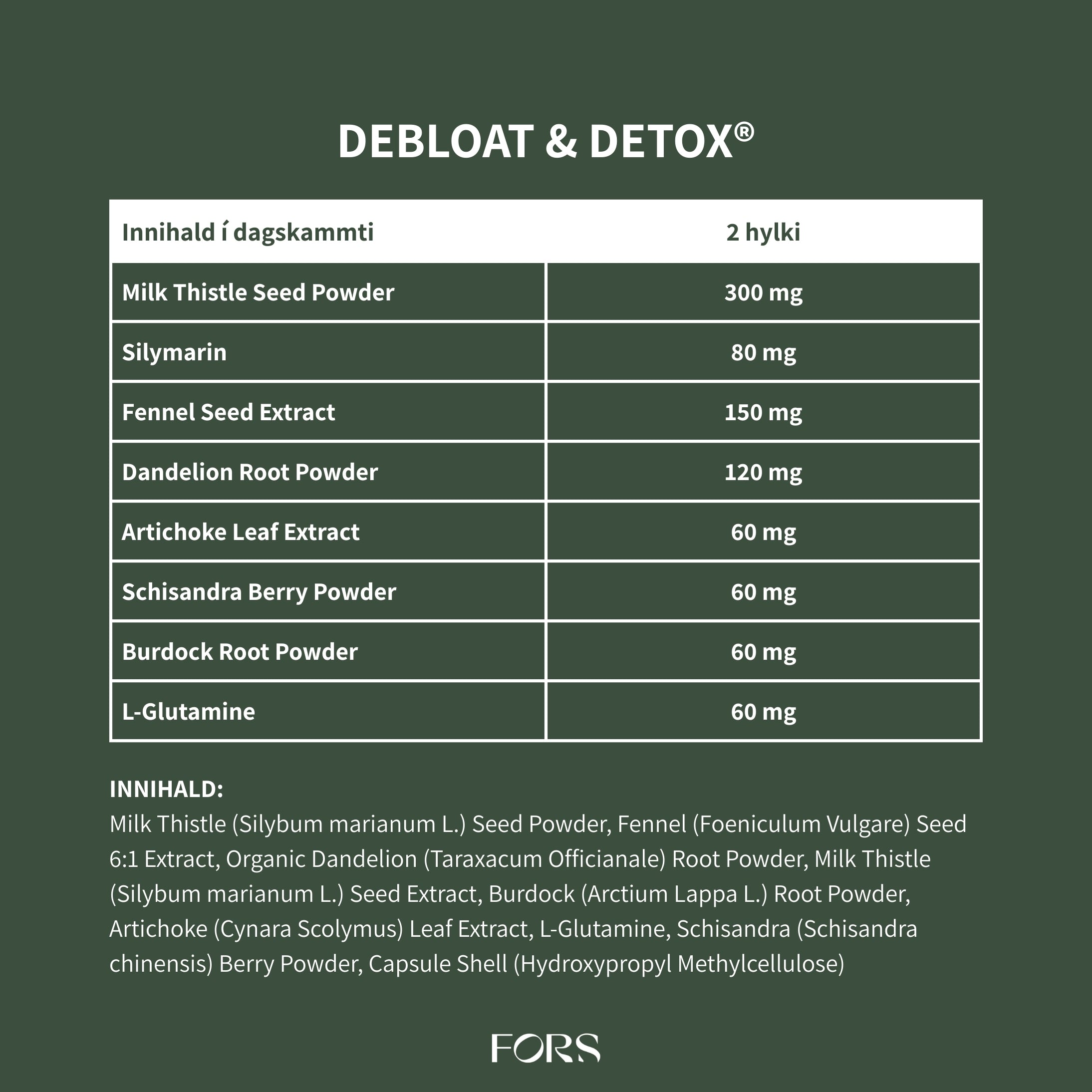 Debloat & Detox® - lifur og melting