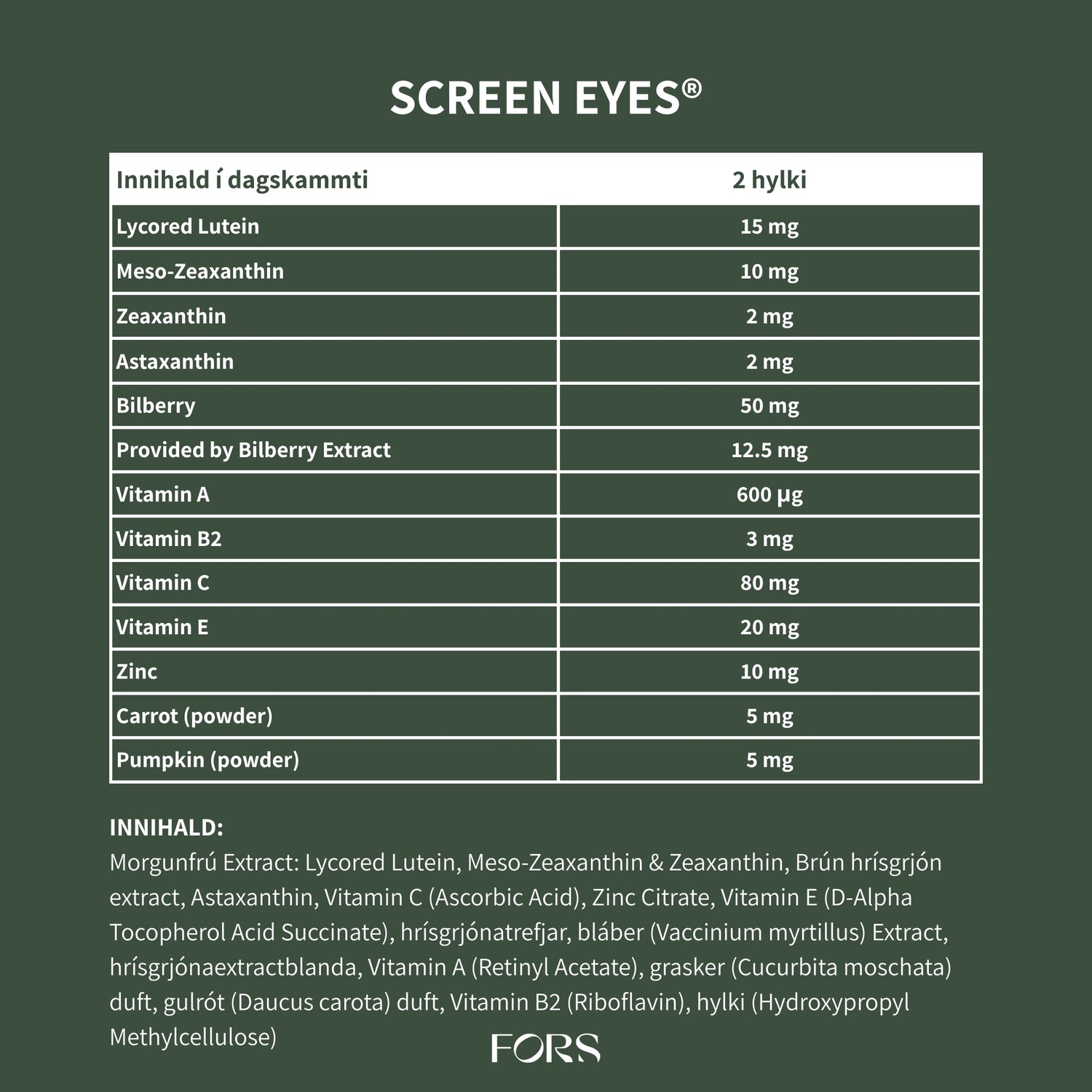 Screen Eyes™️ - augnheilsa