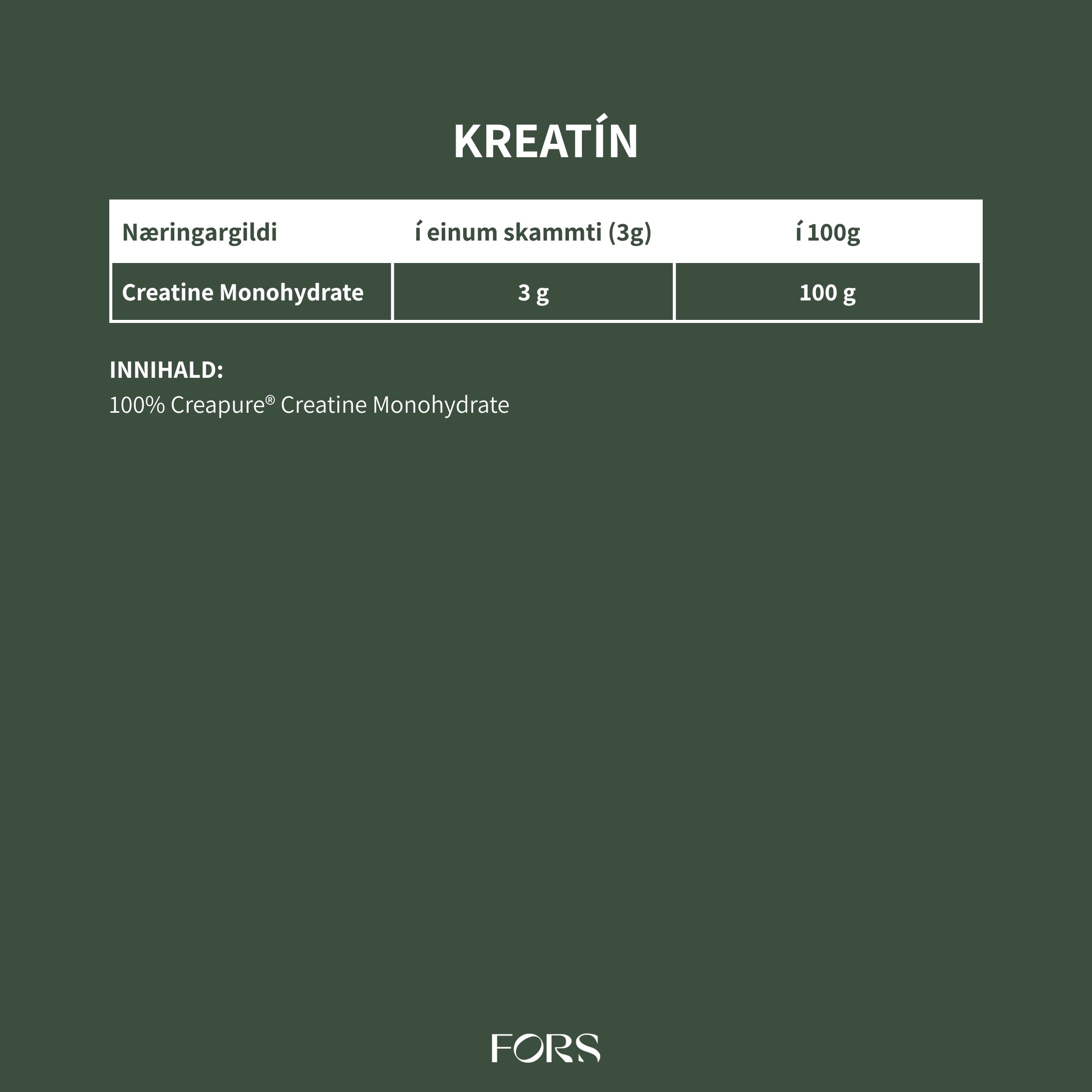 Kinetica Kreatín - Án bragðefna