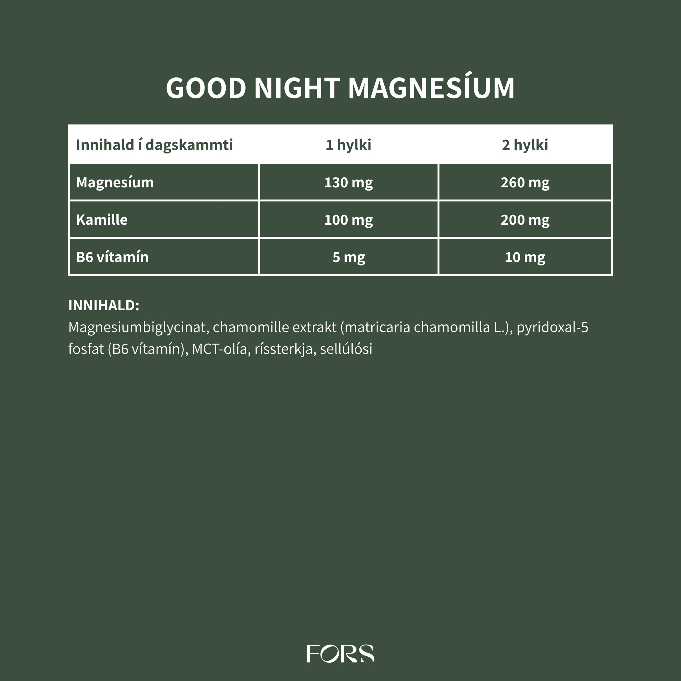 Good Night Magnesium Nordbo