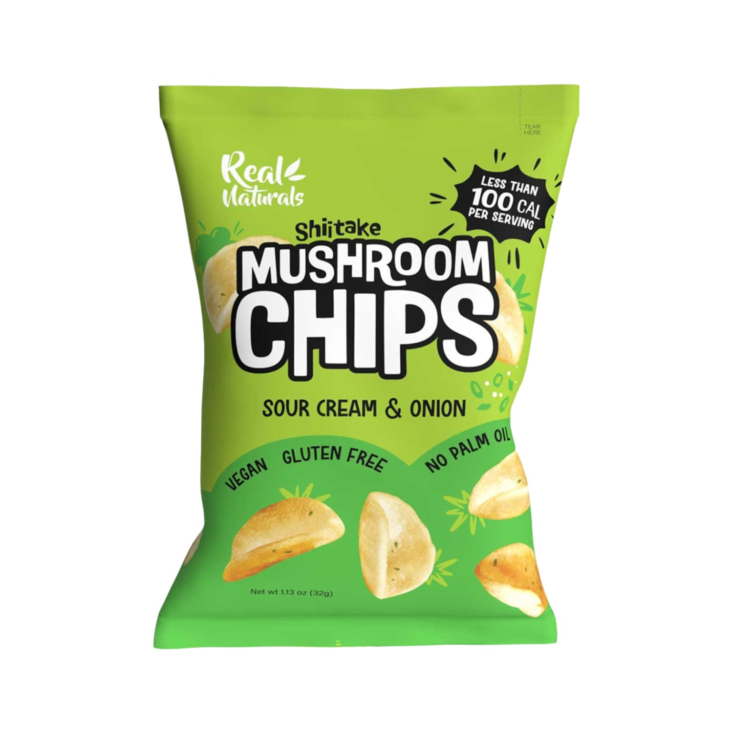 Real Naturals - Shiitake Mushroom Chips (Shiitake snakk)