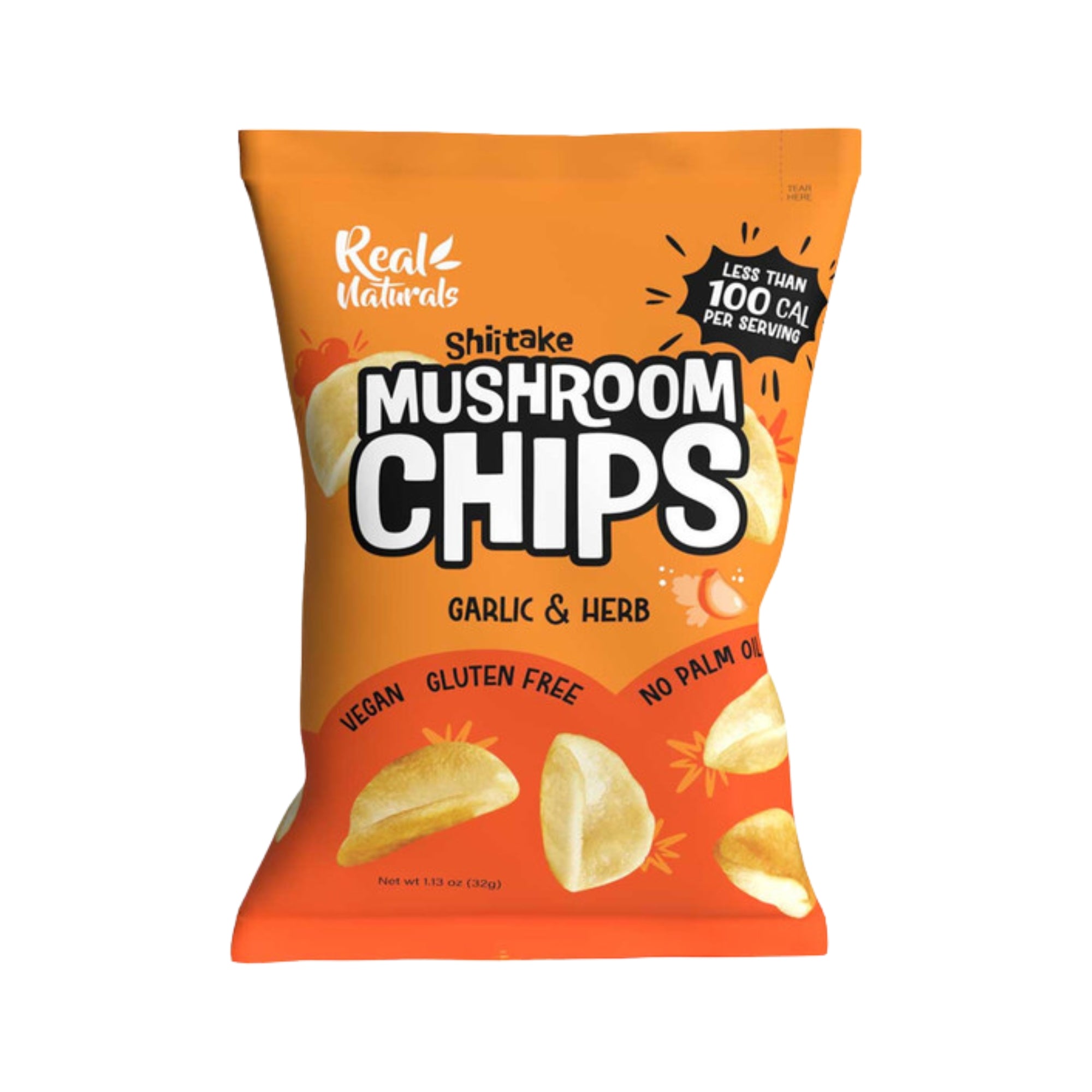 Real Naturals - Shiitake Mushroom Chips (Shiitake snakk)