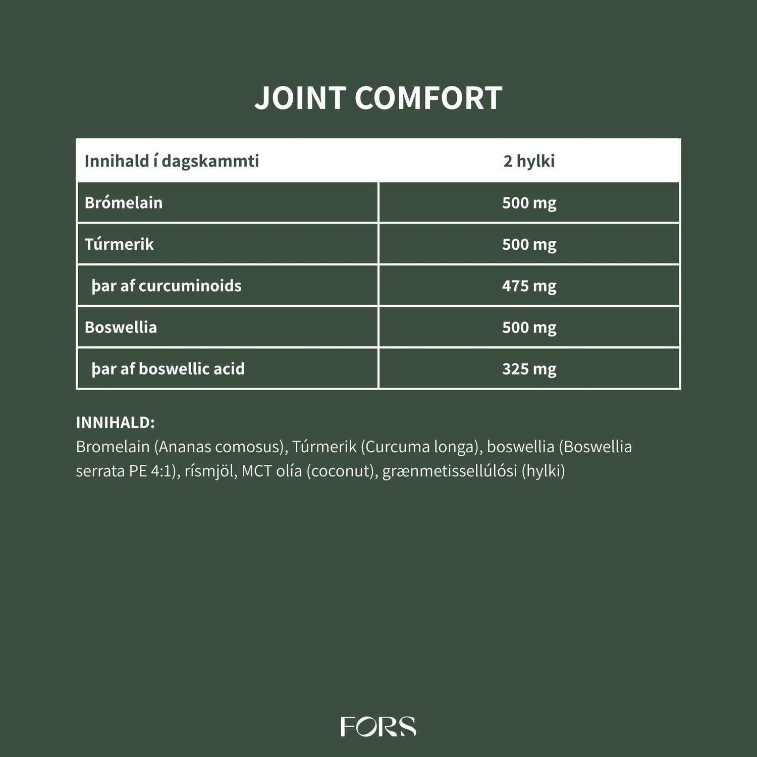 Joint Comfort Nordbo (gegn bólgum)