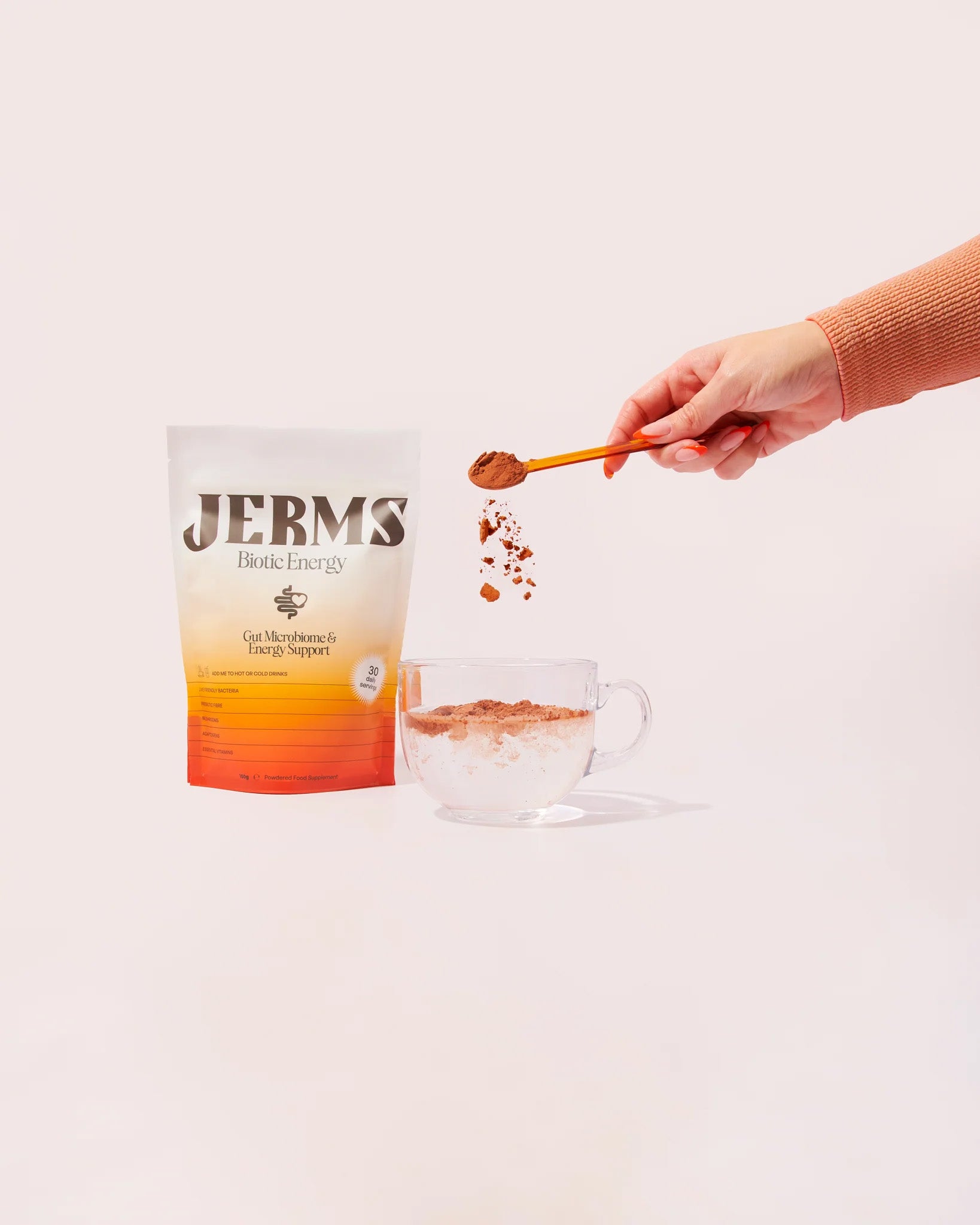 JERMS Biotic Energy - góðgerlar, lífvirkir sveppir & adaptogens