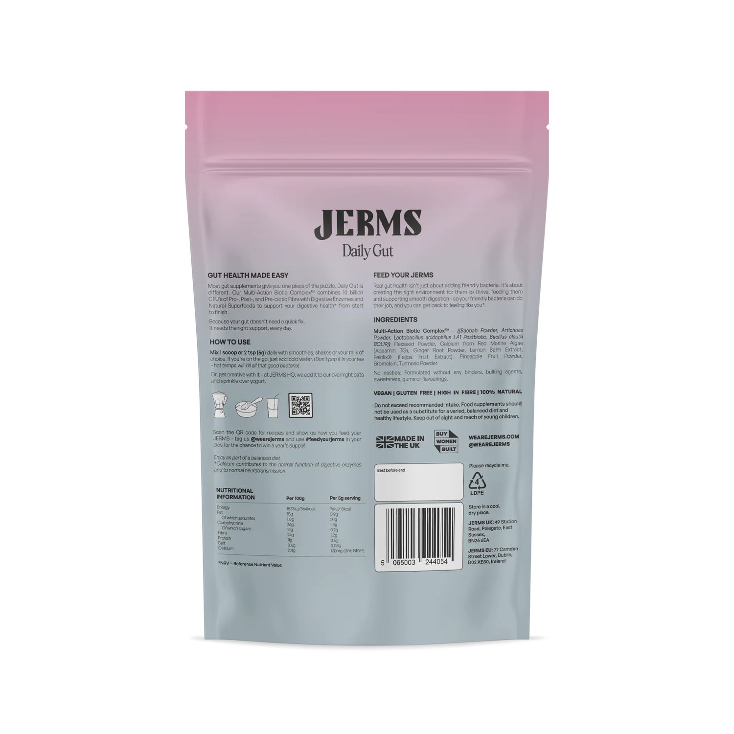 JERMS Daily Gut - bætt melting