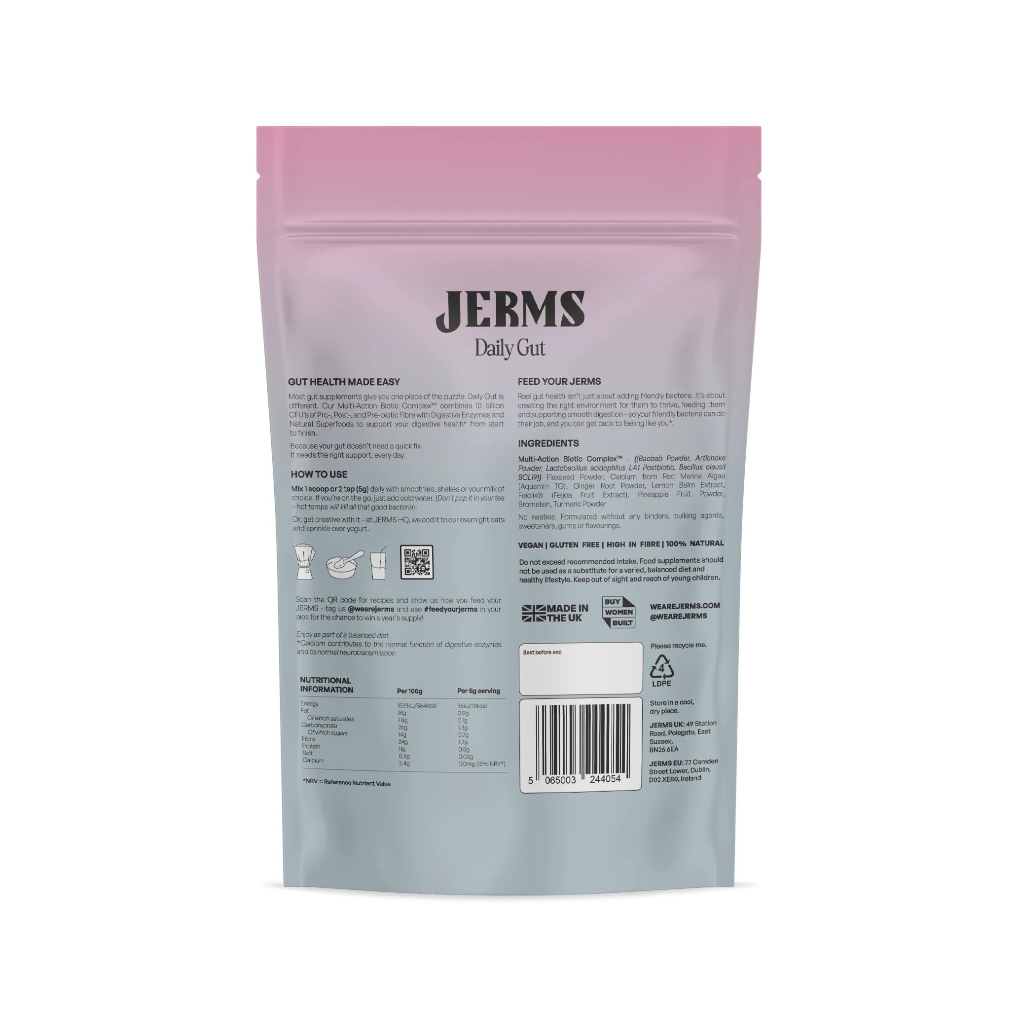 JERMS Daily Gut - bætt melting