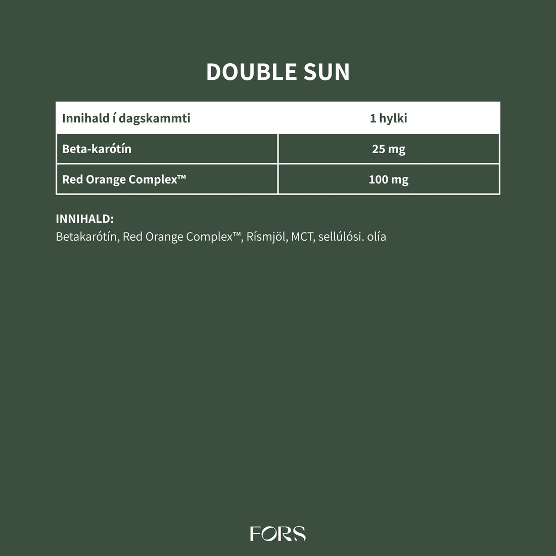 Double Sun Nordbo