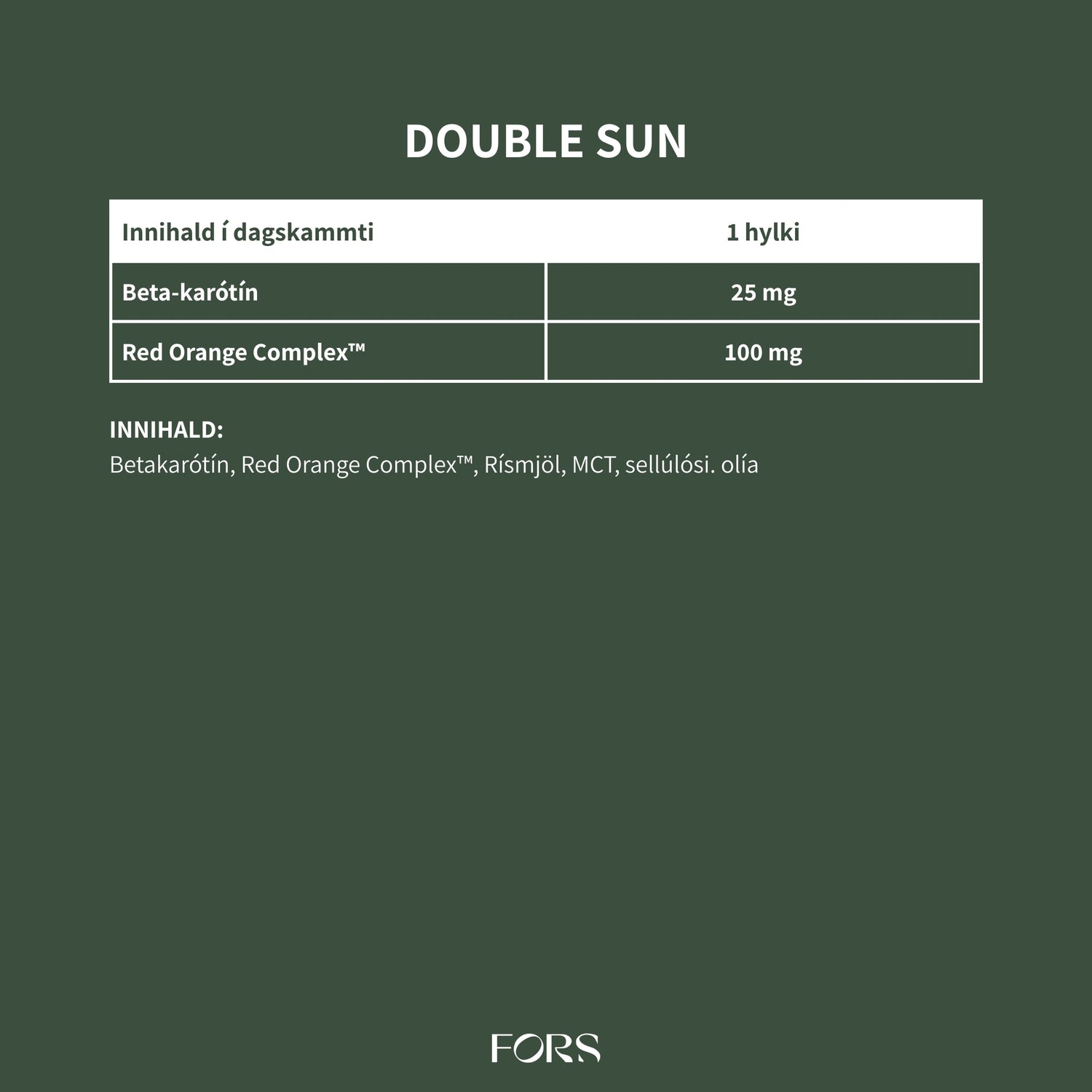 Double Sun Nordbo