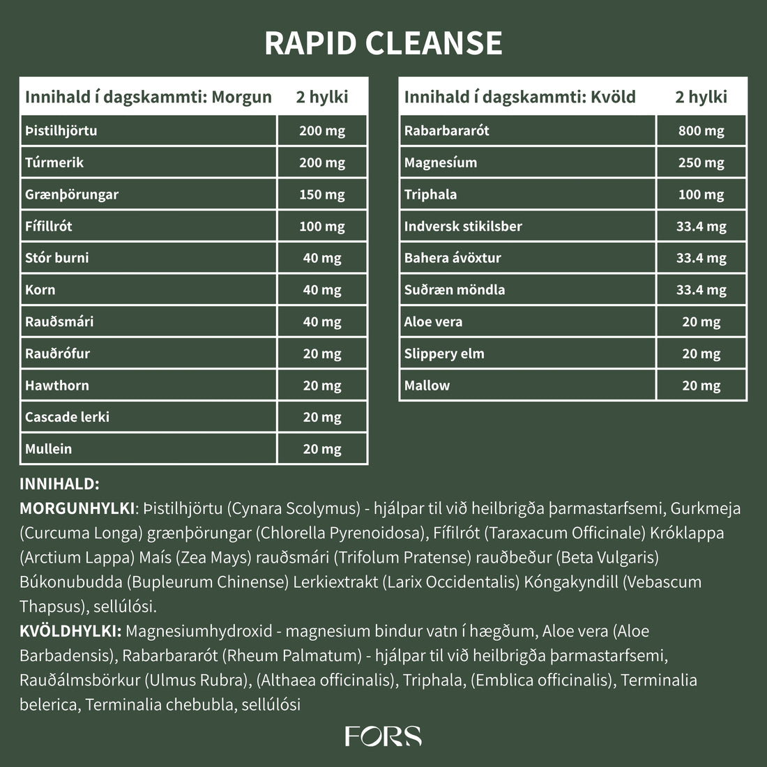 Rapid Cleanse Nordbo