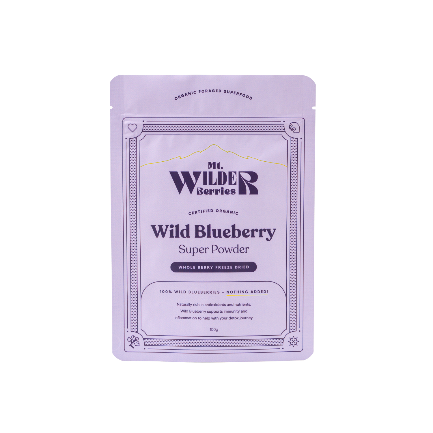 Wild Blueberry Super Powder - Bláberjaduft - 100g