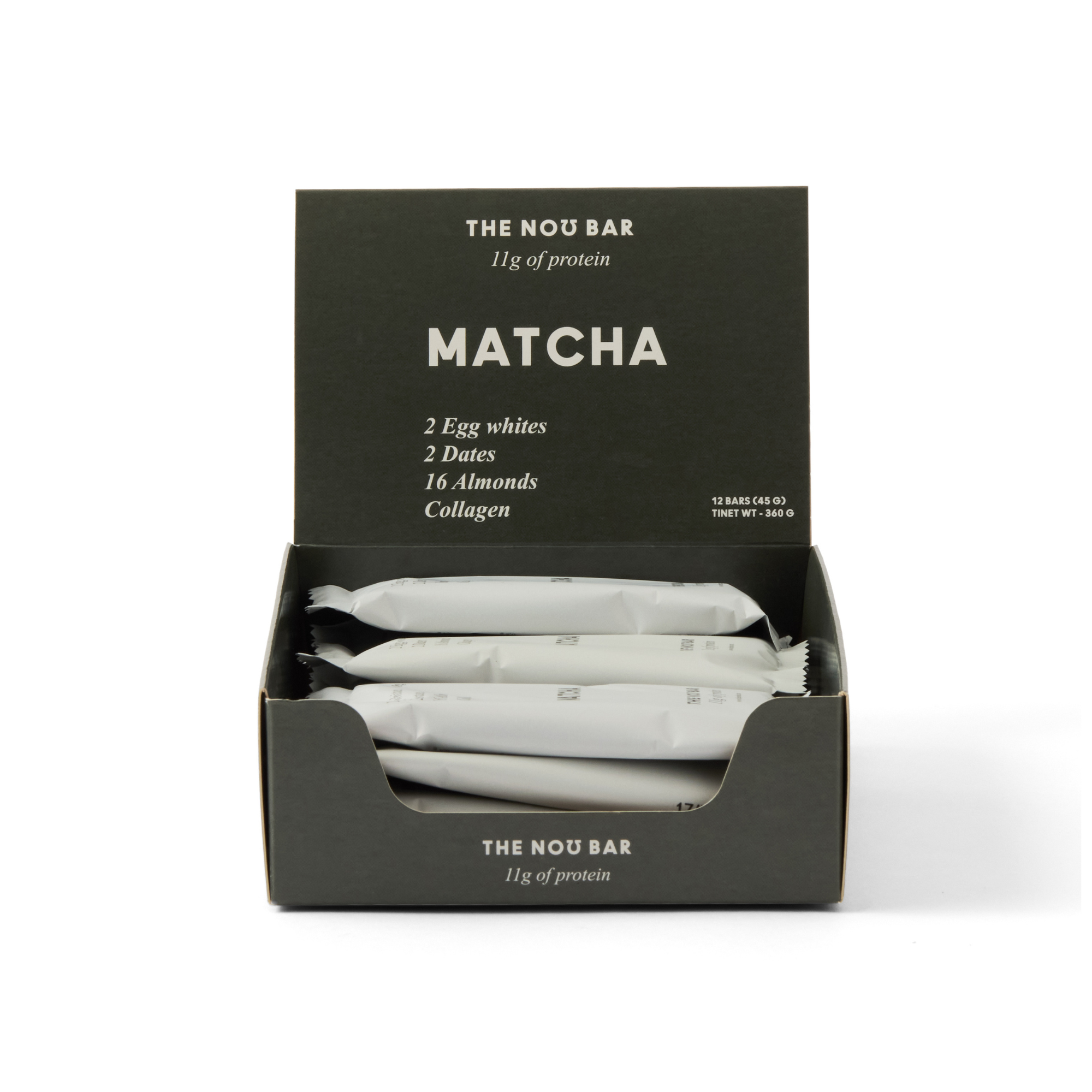 The No Bar - Proteinstykki - Matcha - 12 Pakkar