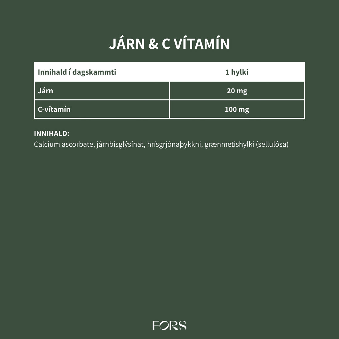 Járn &amp; C-vítamín Nordbo
