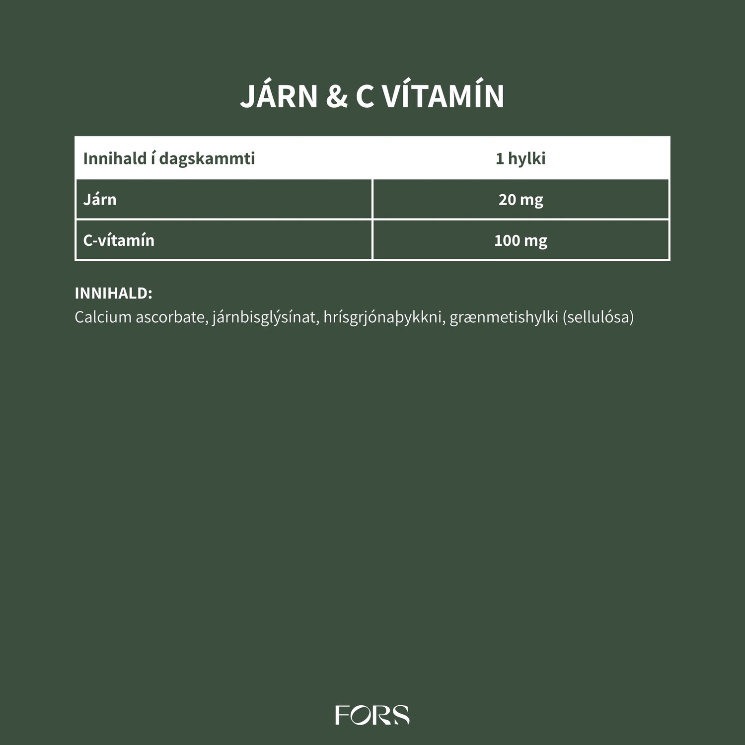 Járn &amp; C-vítamín Nordbo