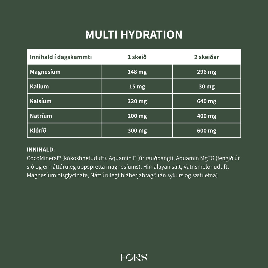 Multi Hydration Nordbo (Steinefnasölt)