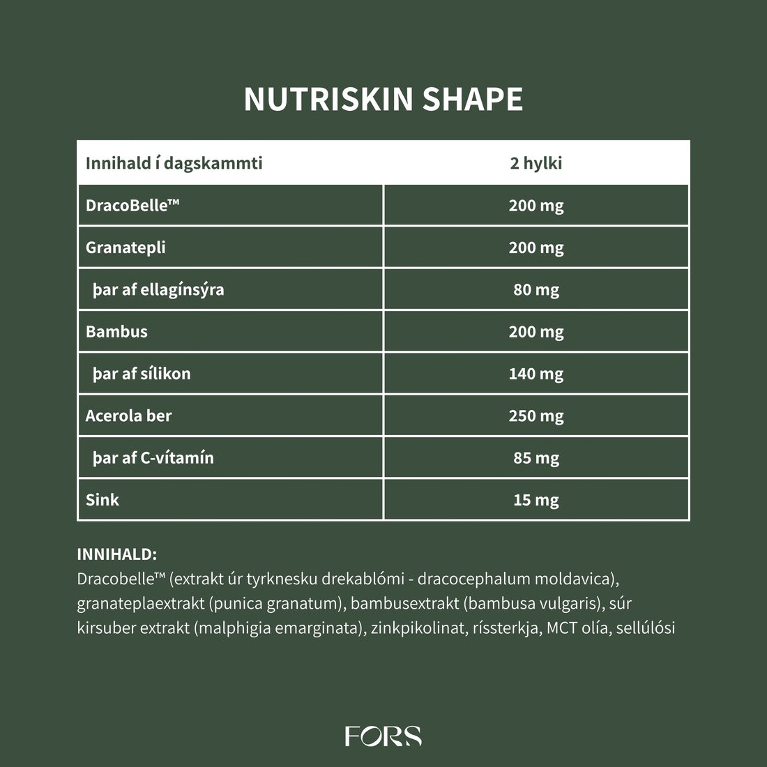 Nutriskin Shape