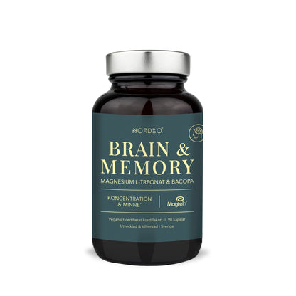 Brain &amp; Memory Magnesíum Nordbo (L-Threonate)