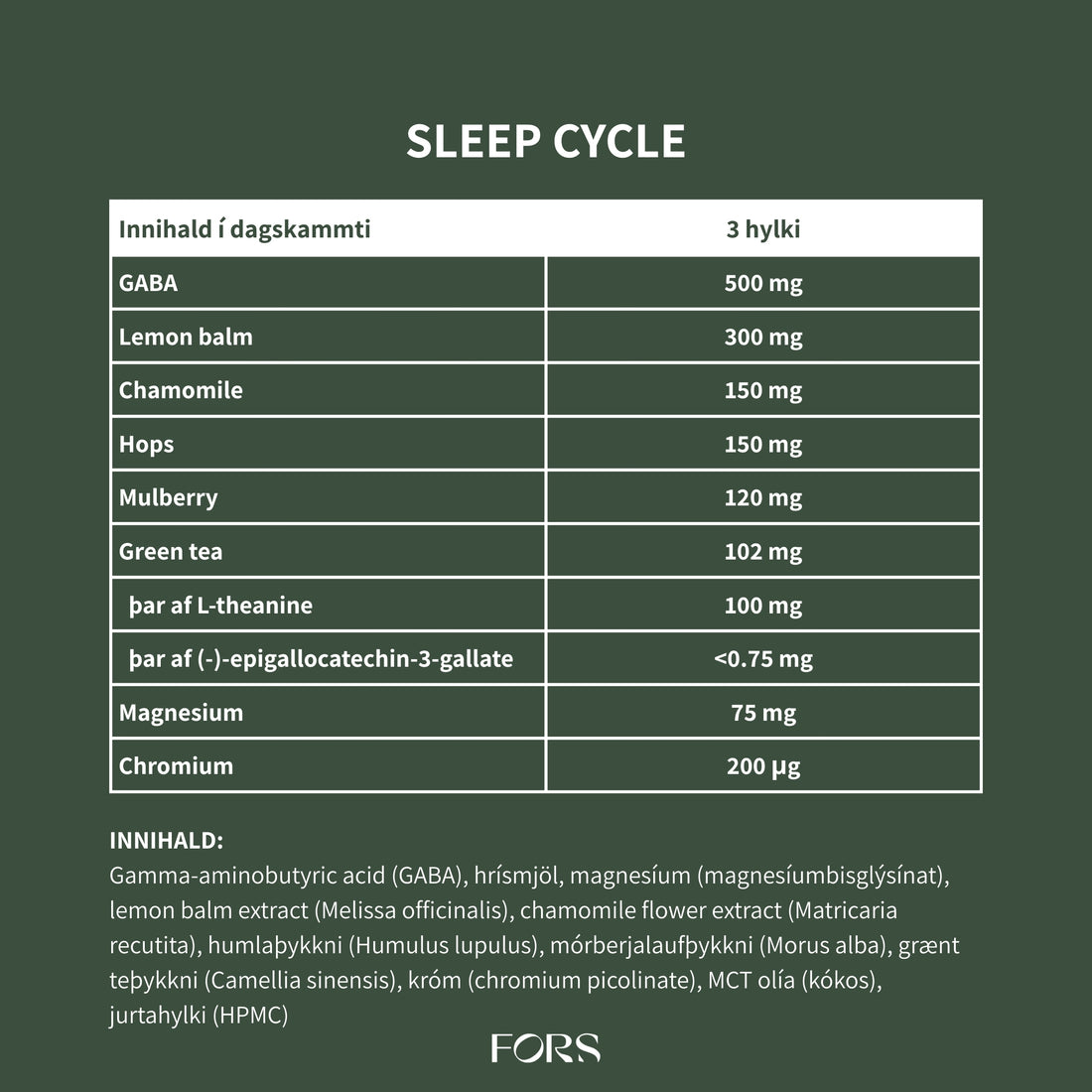 Sleep Cycle Nordbo