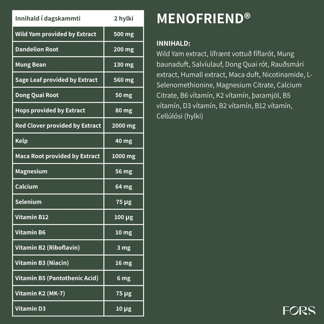 MenoFriend® - breytingaskeið