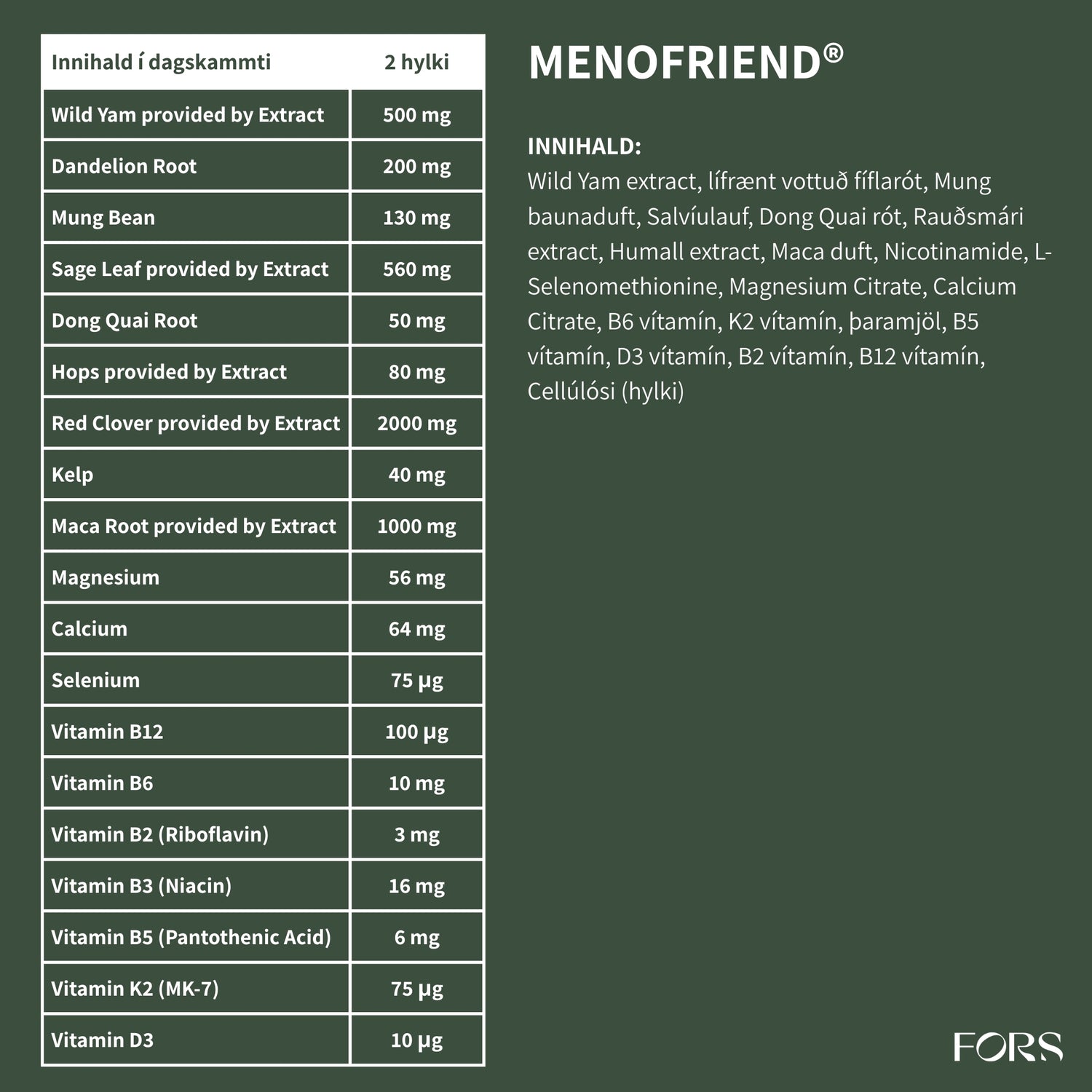 MenoFriend® - breytingaskeið