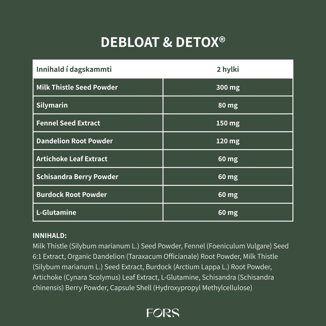 Debloat &amp; Detox® - lifur og melting