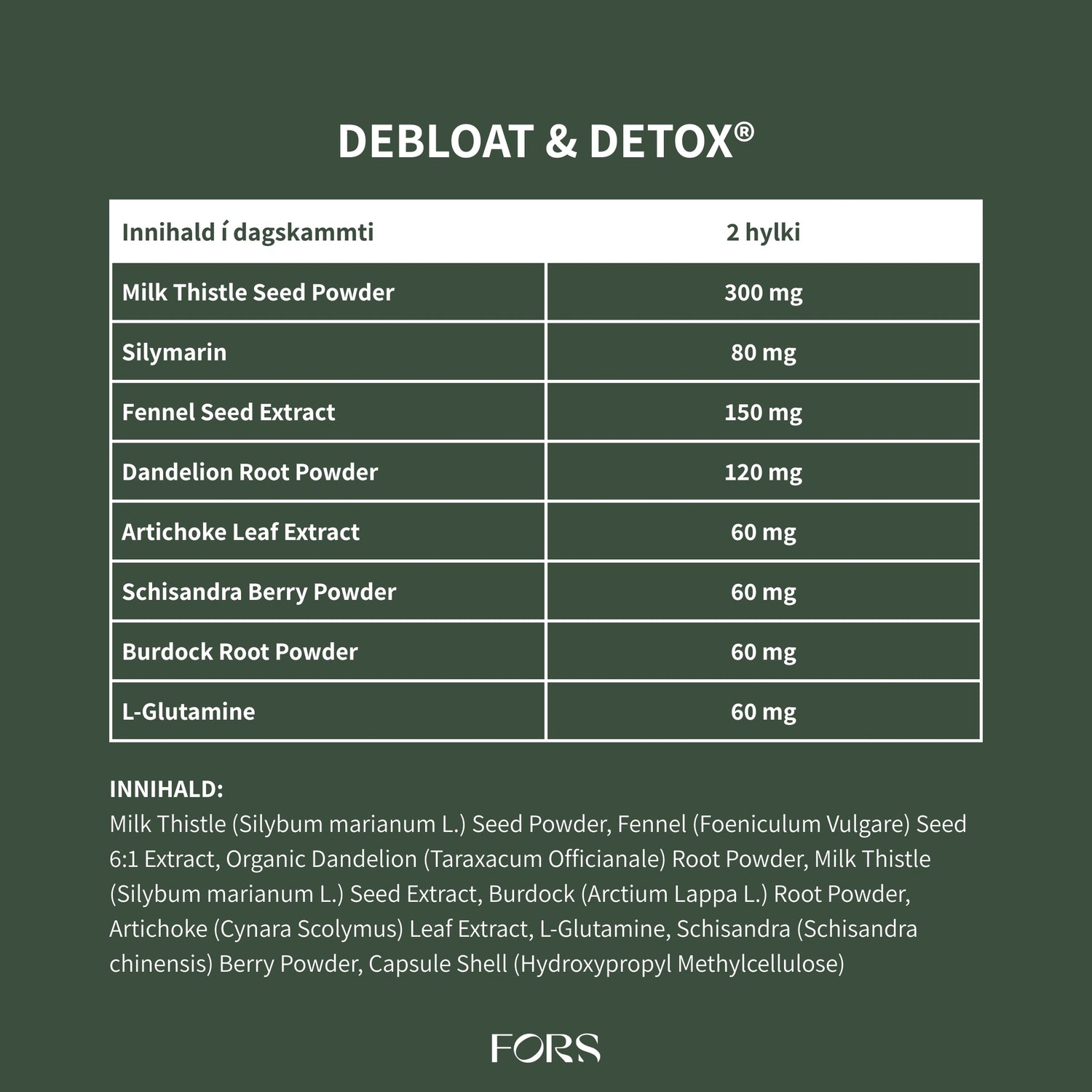 Debloat &amp; Detox® - lifur og melting