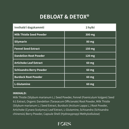 Debloat &amp; Detox® - lifur og melting