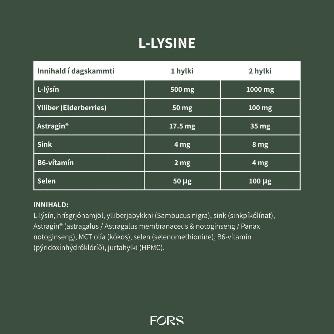 L-Lysine Synergy Nordbo