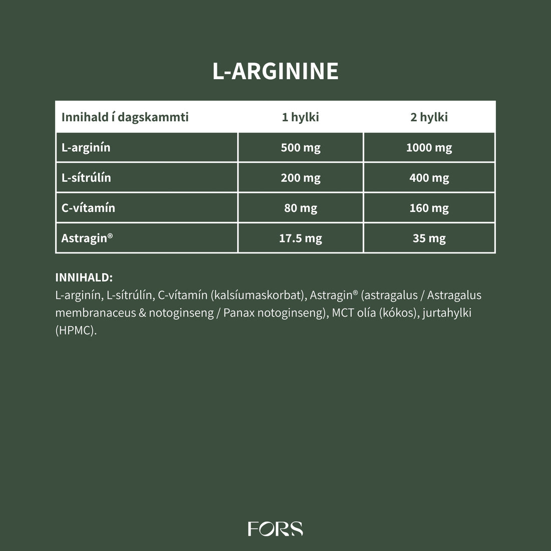 L-Arginine Synergy Nordbo