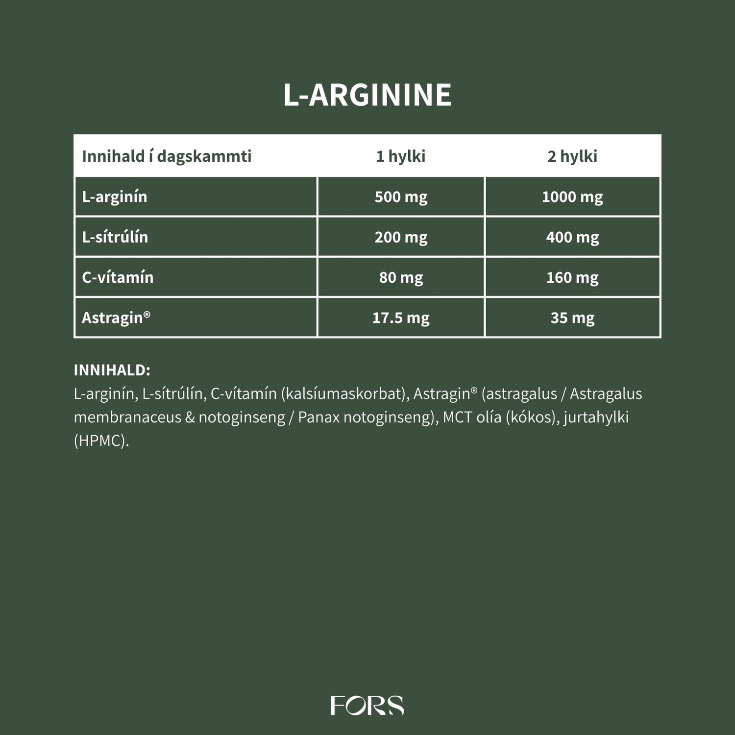 L-Arginine Synergy Nordbo