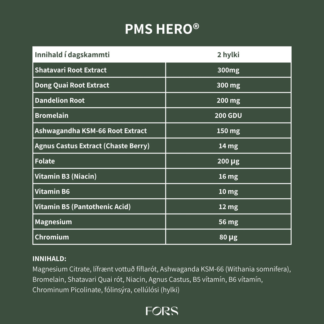 PMS Hero® fyrirtíðaspenna