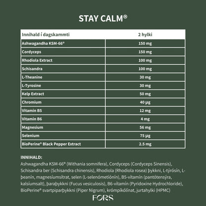 Stay Calm® - fyrir jafnvægi og andlega vellíðan