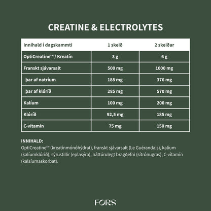 Creatine Electrolytes Duft Nordbo