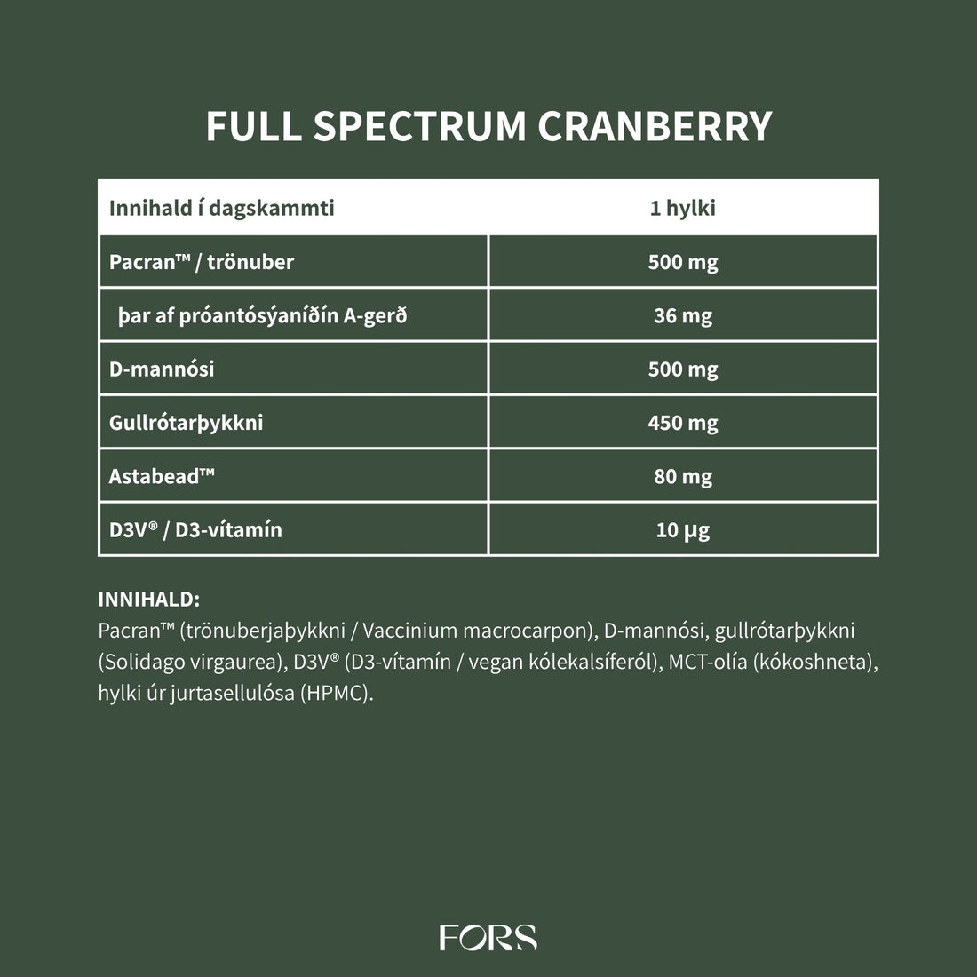 Full Spectrum Cranberry Nordbo