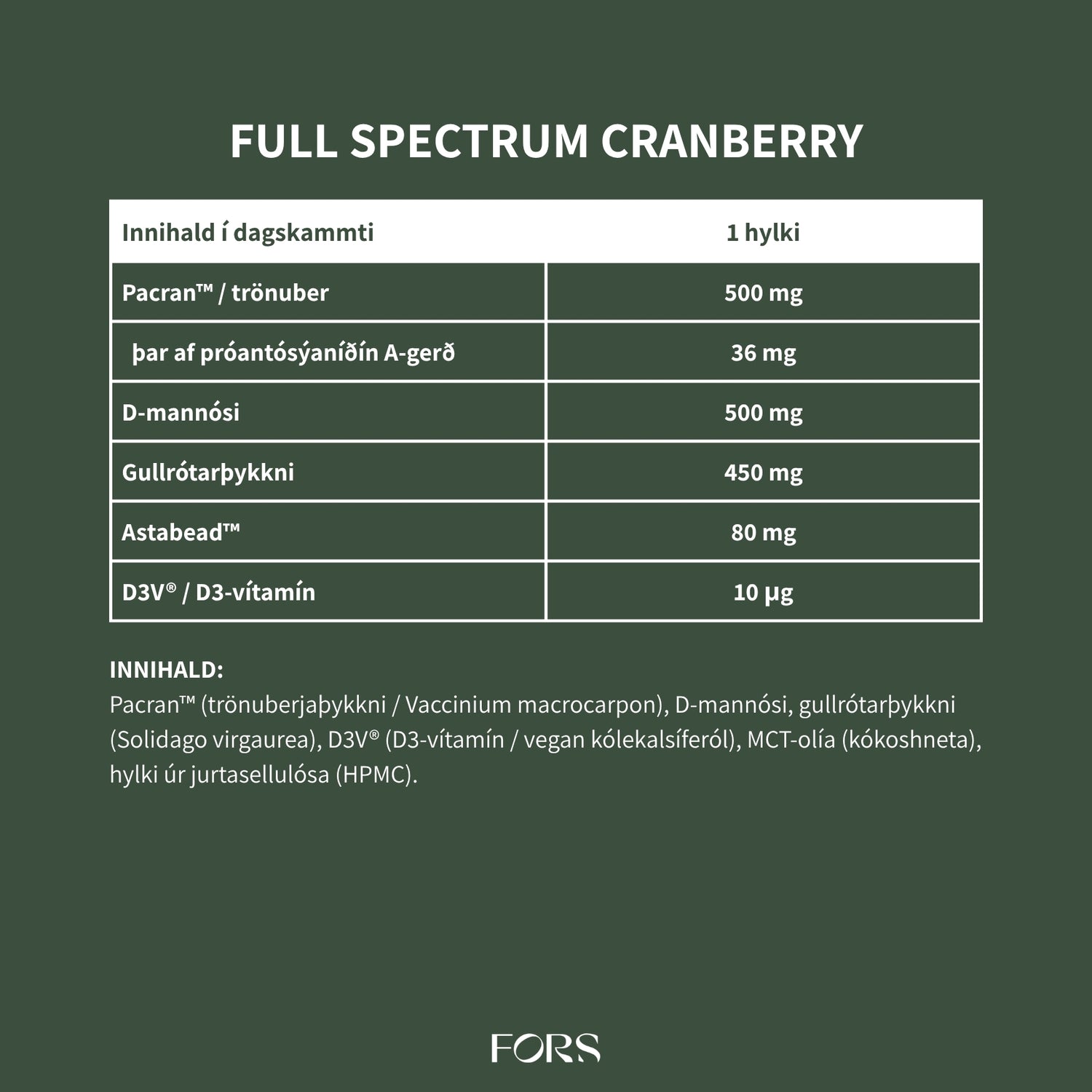 Full Spectrum Cranberry Nordbo