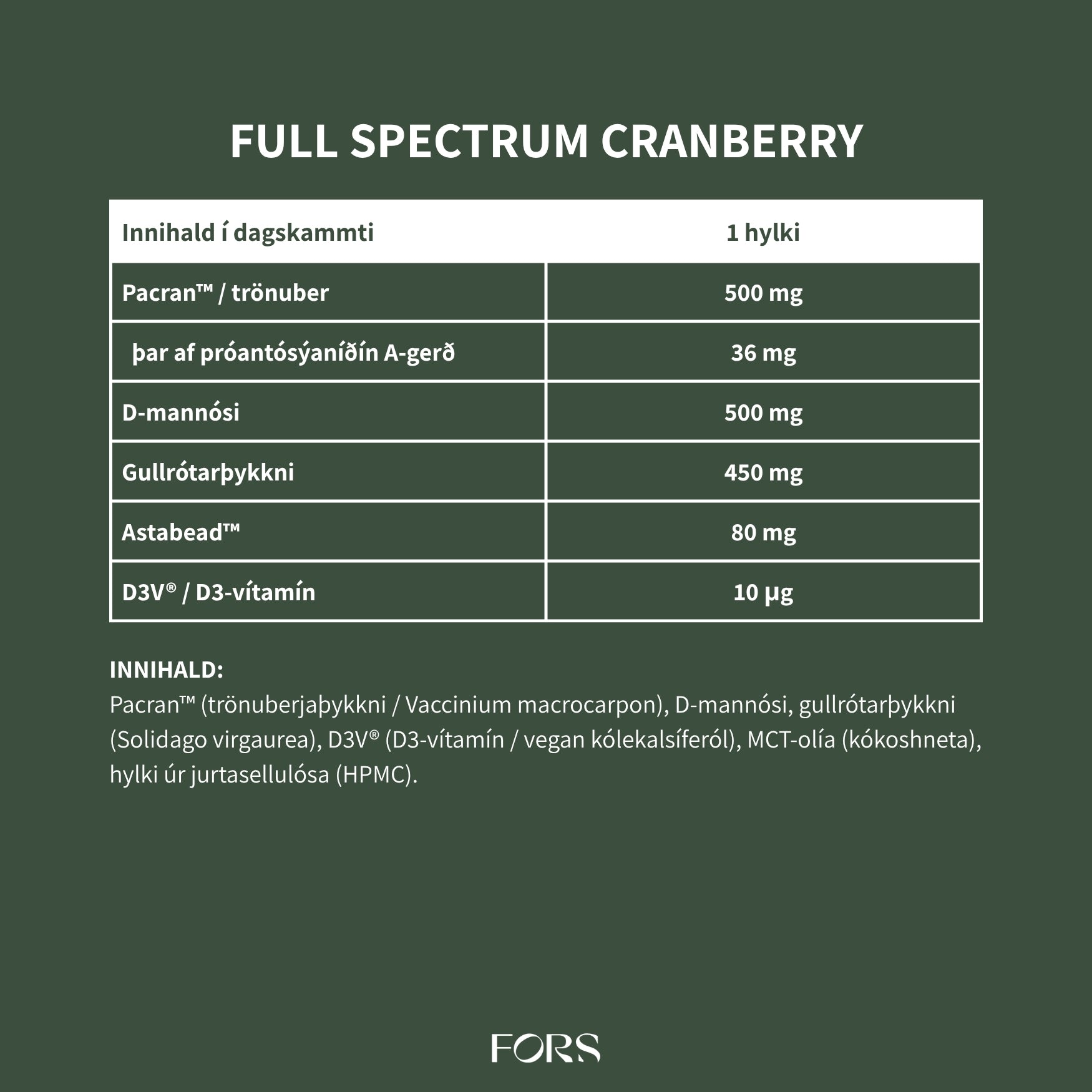 Full Spectrum Cranberry Nordbo