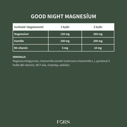 Good Night Magnesium Nordbo
