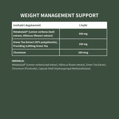 Weight Management Support - (stuðningur við þyngdarstjórnun)