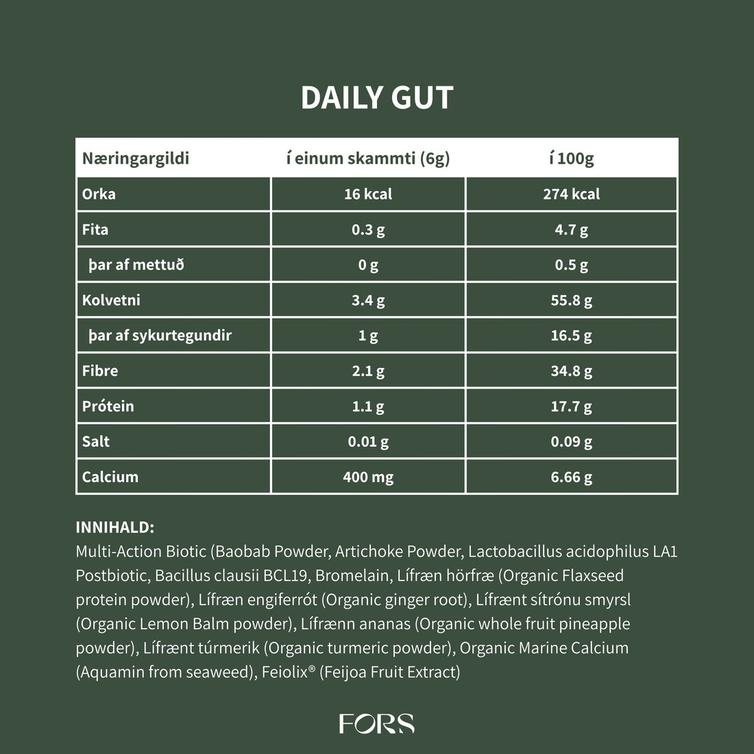 JERMS Daily Gut - bætt melting