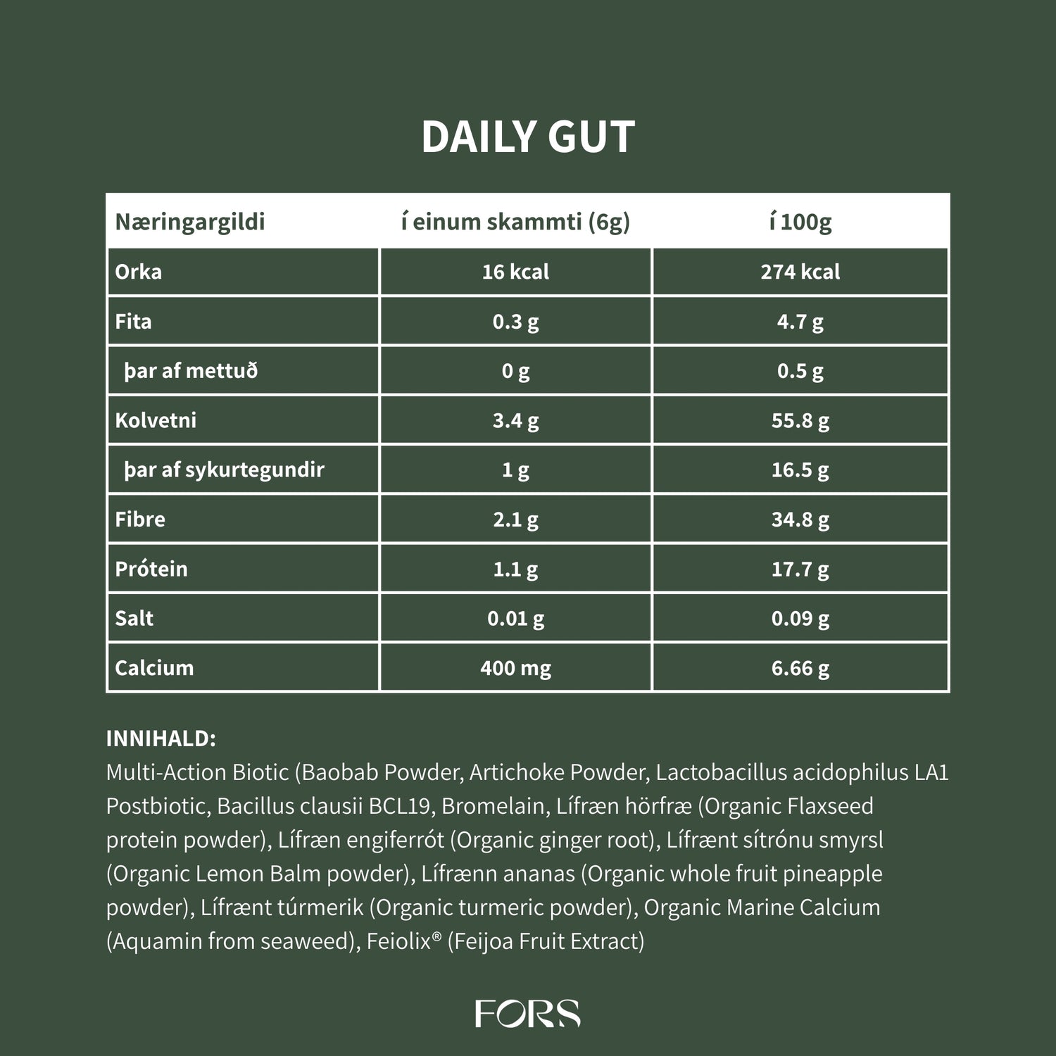 JERMS Daily Gut - bætt melting