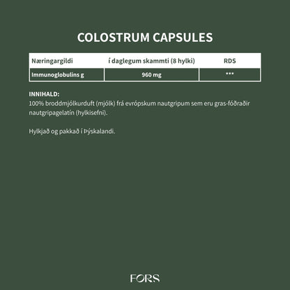 Grass-fed Colostrum hylki