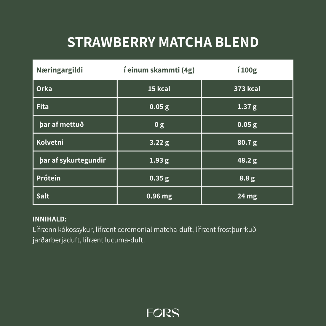 Strawberry Matcha Blend