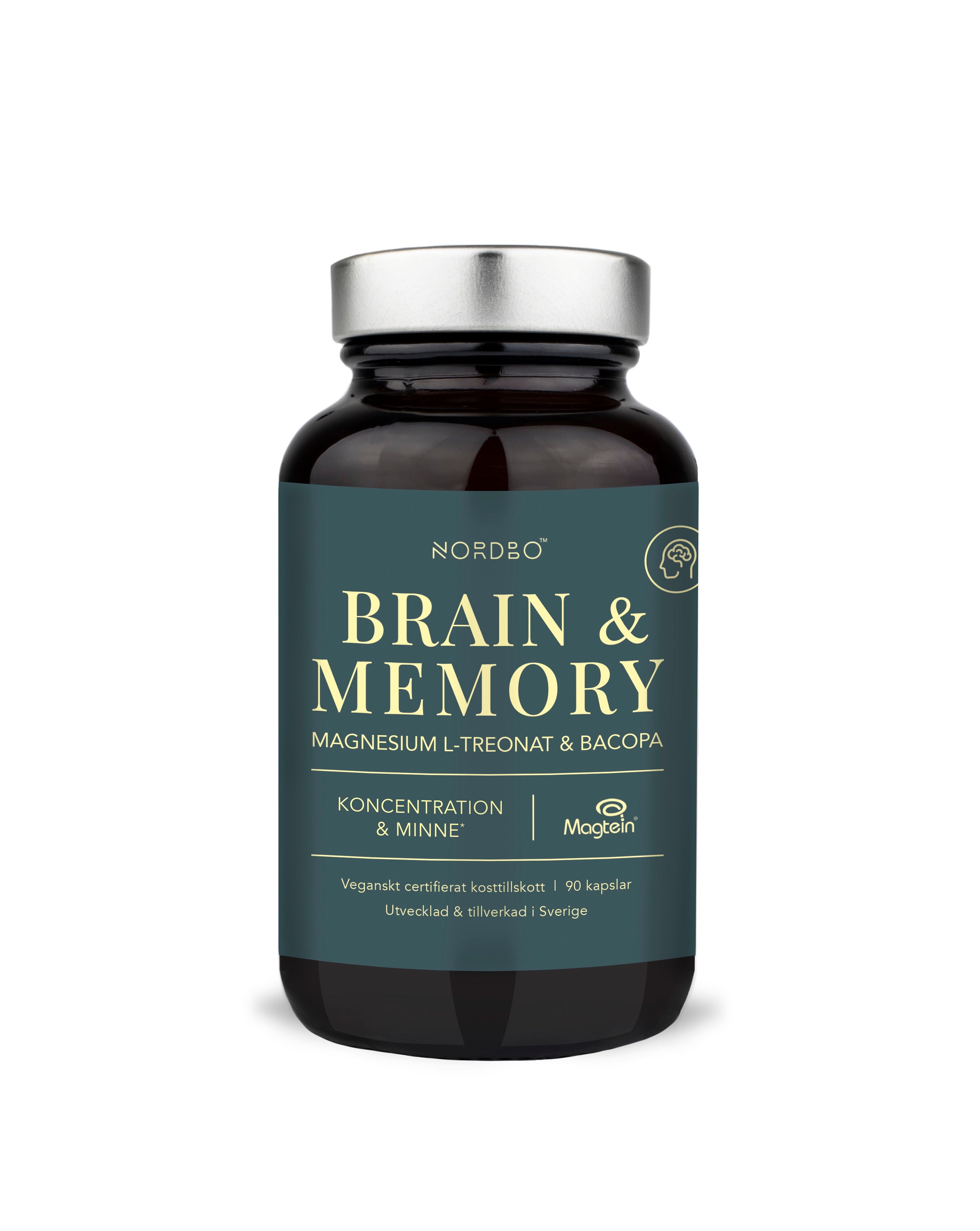 Brain &amp; Memory Magnesíum Nordbo (L-Threonate)