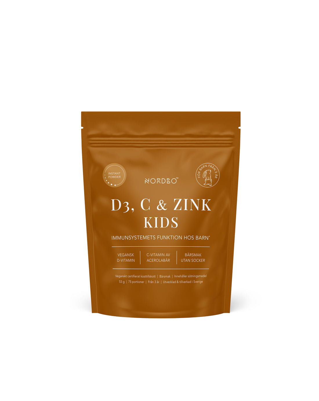 D3, C &amp; Zink Kids Nordbo - vítamín fyrir börn