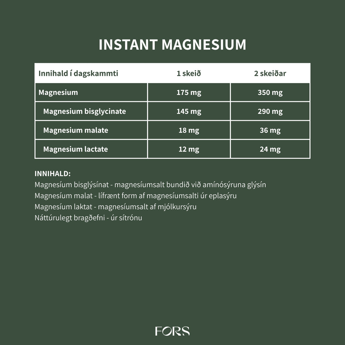 Instant Magnesium Duft - Nordbo