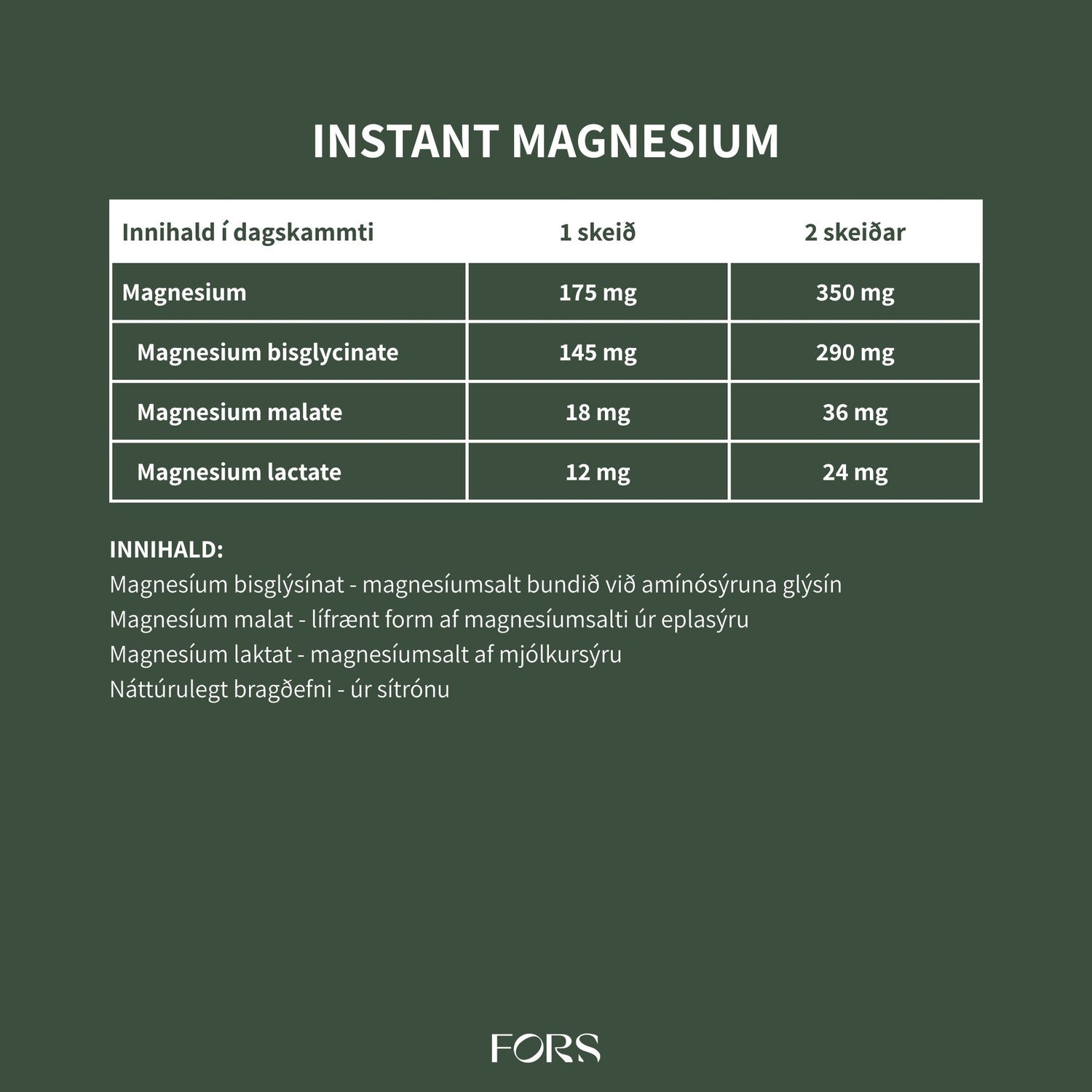 Instant Magnesium Duft - Nordbo