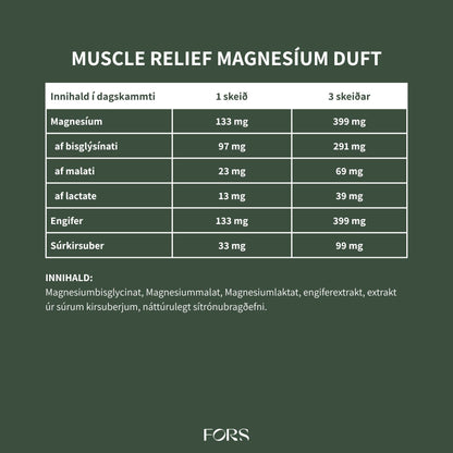 Muscle Relief Magnesium Duft Nordbo