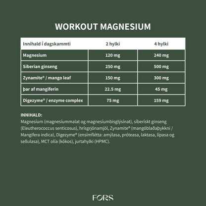 Workout Magnesium Nordbo
