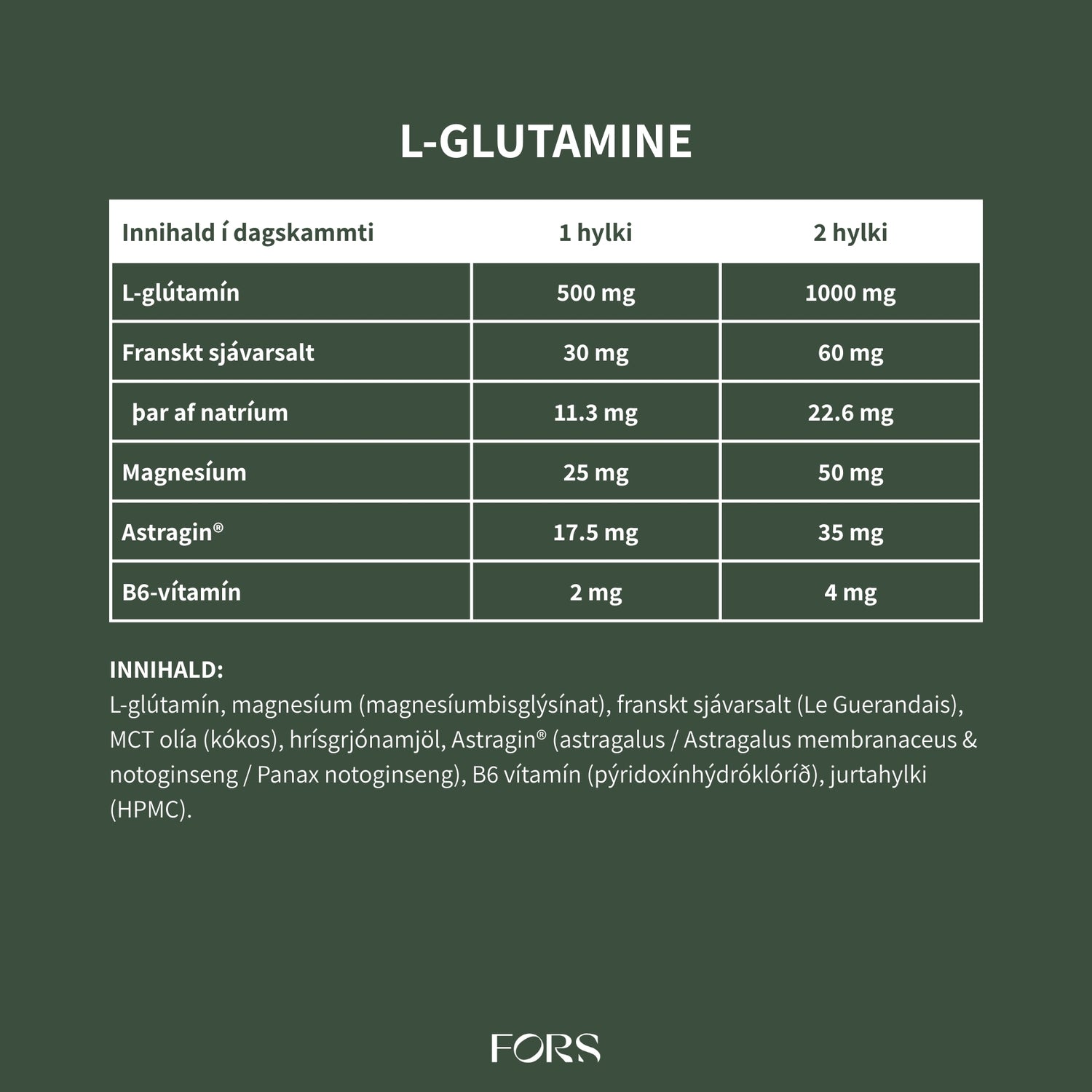 L-glutamine Synergy Nordbo