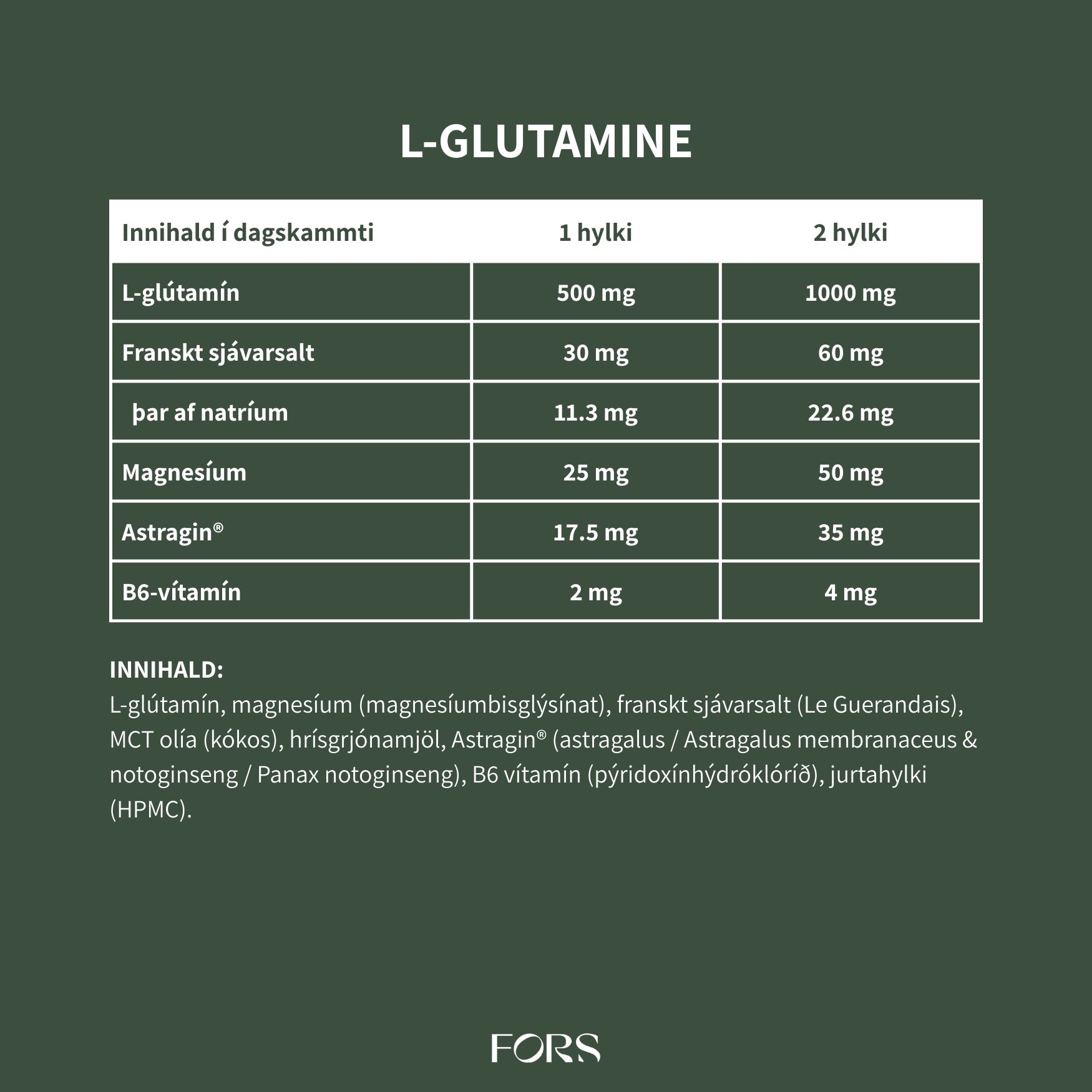 L-glutamine Synergy Nordbo
