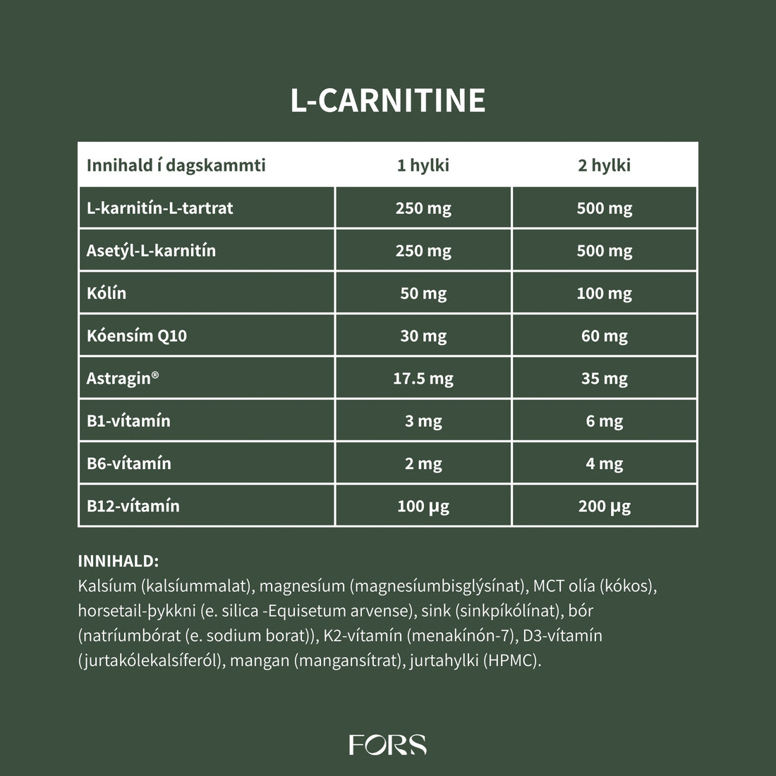 L-Carnitine Synergy Nordbo